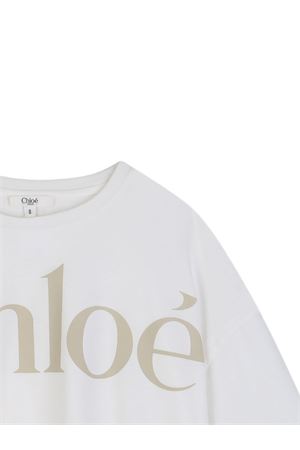 white cotton t-shirt CHLOÉ KIDS | C20859117